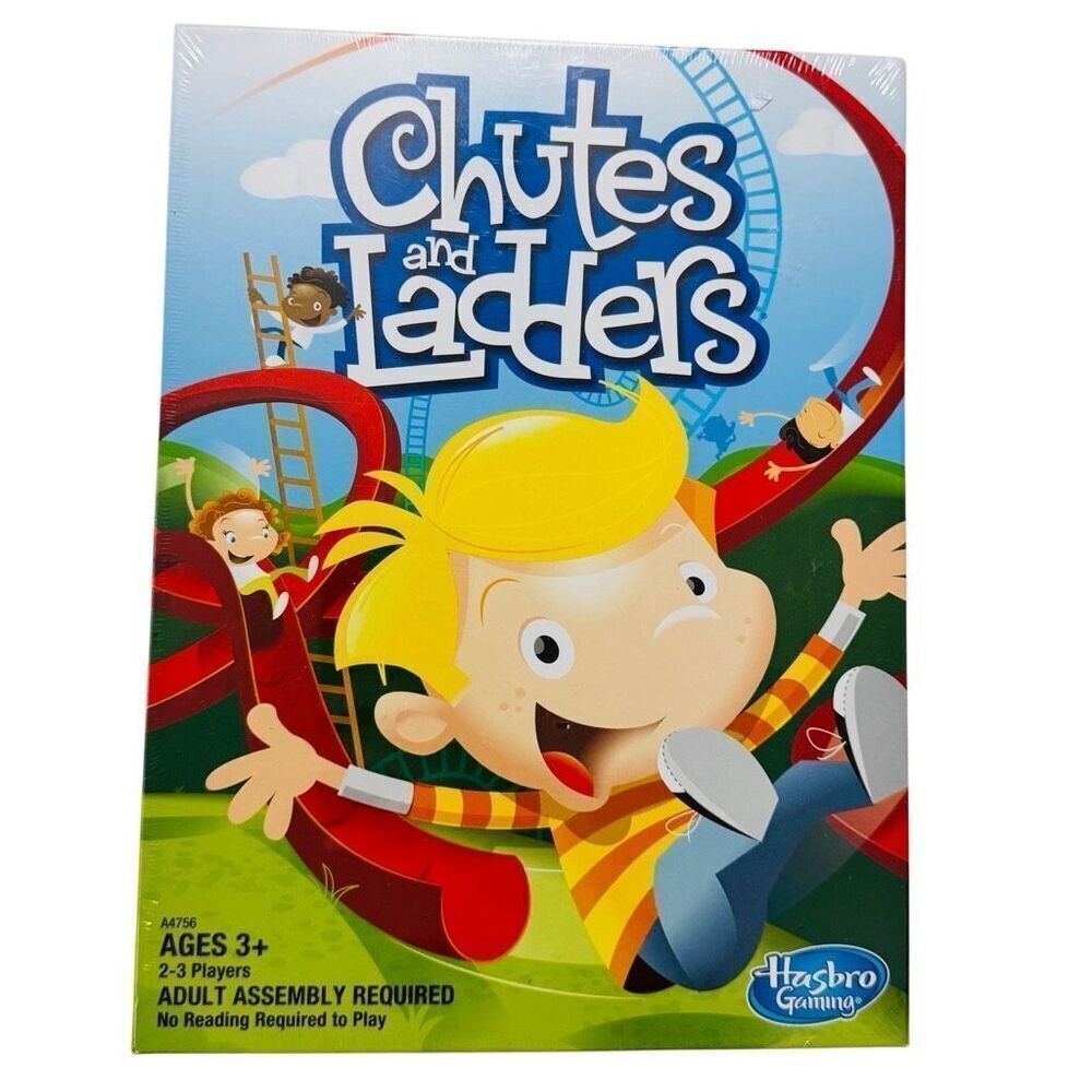 Hasbro Chutes and Ladders Board Game (A47560000) Ages 3+ Hasbro Gaming NEW